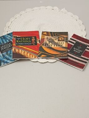 Set of Southwestern Guide Books- Navajo Rugs Indian Jewelry Pottery And Carvings